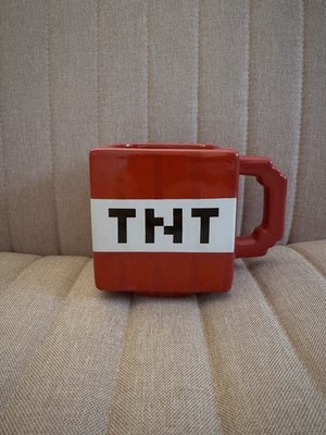Minecraft TNT Square Ceramic Coffee Mug Red