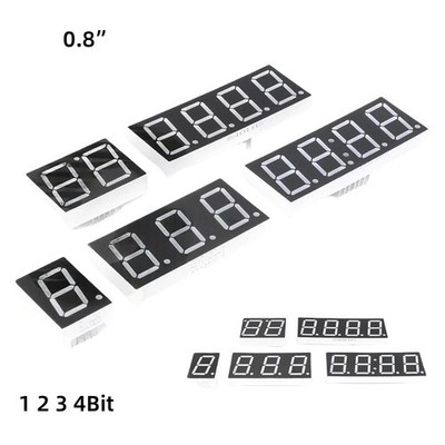 7-Segment Anzeige |0.8'' | 1-,2-,3-,4-Ziffern | Gemeinsame Anode/Kathode |display