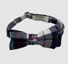  30 Fore  Axel  Hudson Kid's Boy's Blue Plaid Bow Tie