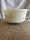 Vintage Anchor Hocking Fire King  Milk Glass 1 Qt Handled Casserole Dish