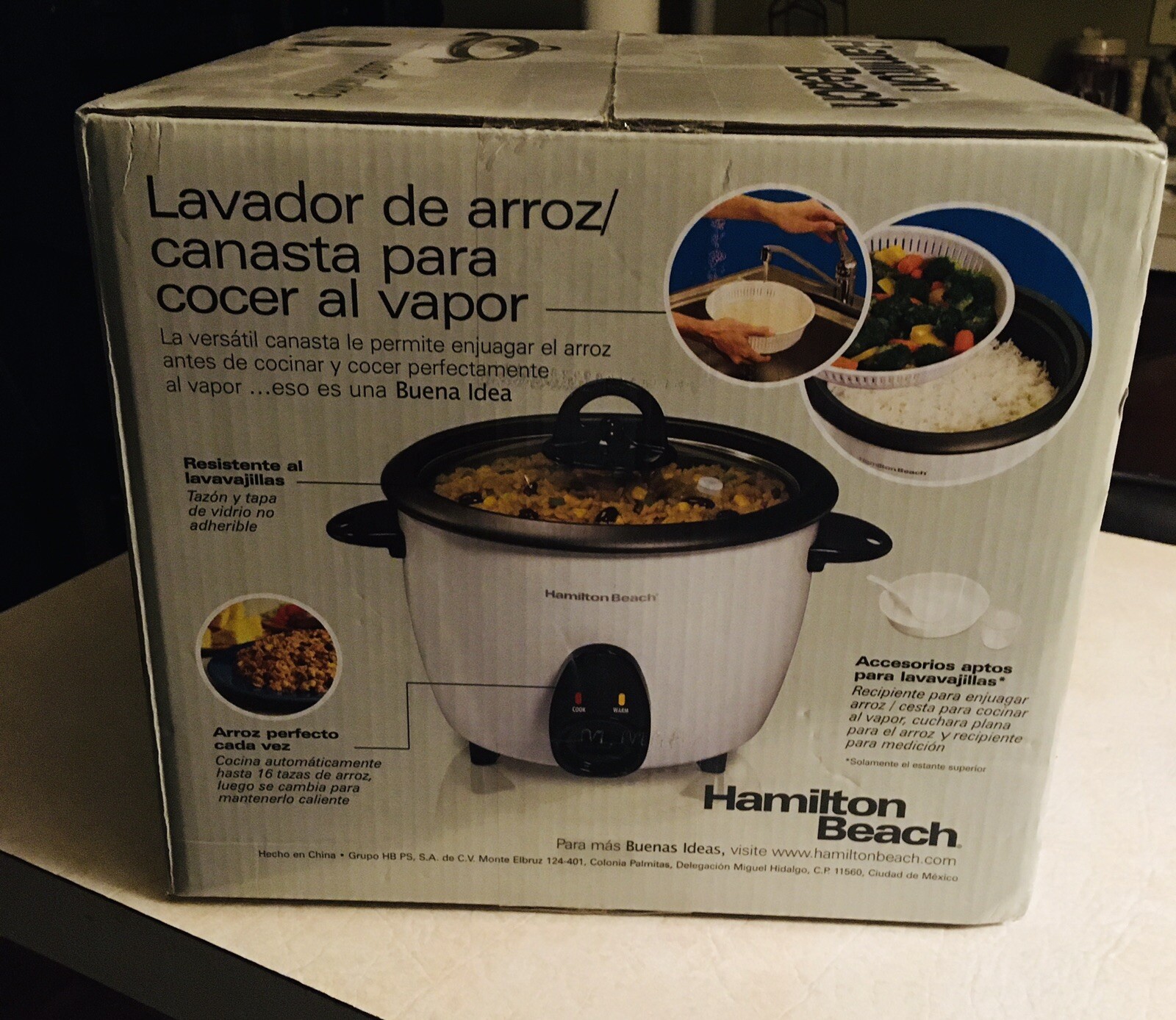 Hamilton Beach 16 Cup Rice Cooker And Food Steamer 37516 Brand New eBay