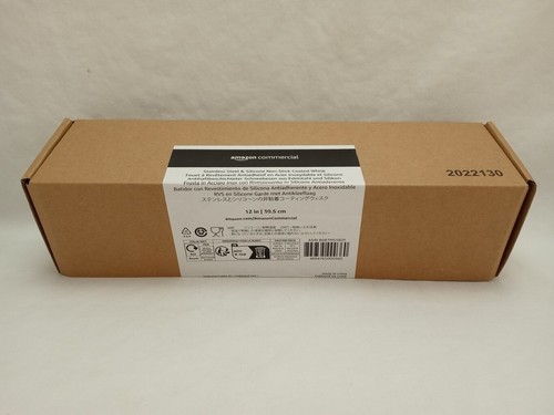 AmazonCommercial Stainless Steel & Silicone Non-Stick Coated Whisk 12 Inch - Picture 2 of 3