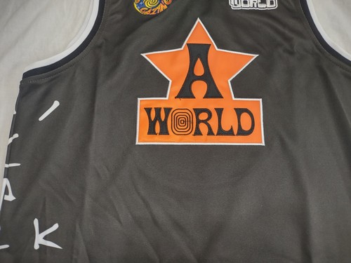 Houston Rockets Cactus Jack Astro World Wish You Were Here Basketball Jersey NWT - Picture 3 of 16