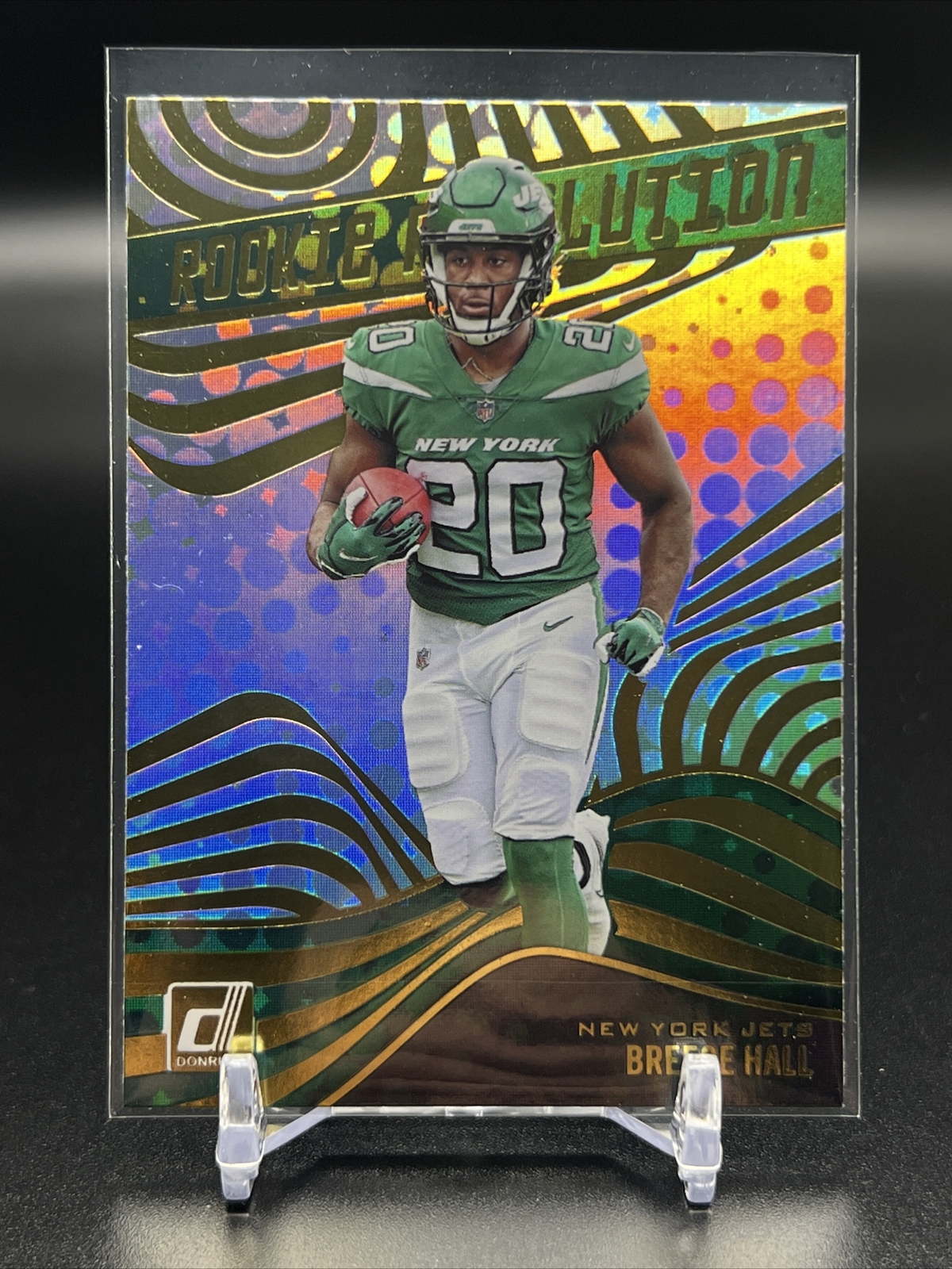 2022 DONRUSS Breece Hall Rookie Revolution Insert #Rev-13 Jets
