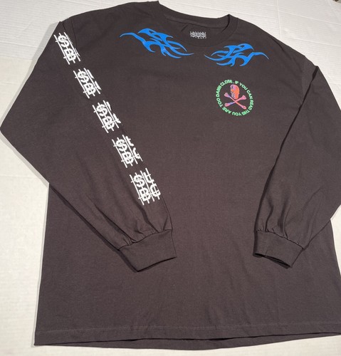 NEW Sus Boy Shirt Long Sleeve 'Too Da** Close' RARE Lil Peep Black Men's XXL - 第 8/8 張圖片