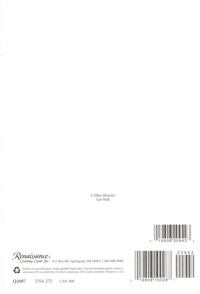 Get Well Wishes Purple Botanical Flower Flowers & Butterfly Greeting Card - Image 2 of 3