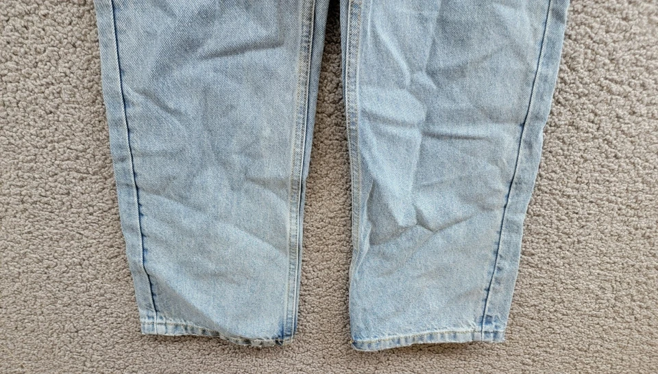Pantalones de mezclilla utilitarios Calvin Klein para niños grandes 10 Y2K bolsillo de piedra botón cierre de cremallera Foto 4 de 4