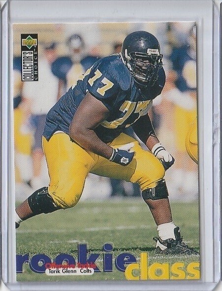 1997 Collector's Choice Rookie #18 Tarik Glenn Indianapolis Colts Golden Bears
