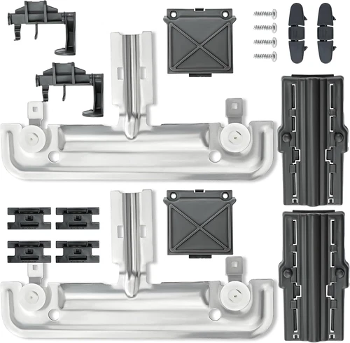 W10712395 Dishwasher Upper Rack Adjuster Kit by Romalon Fit for Whirl-pool Dishw