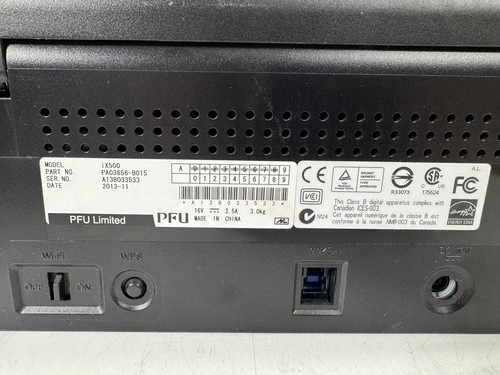 Fujitsu ScanSnap iX500 Color Image Document Scanner Power Cable - Picture 7 of 7