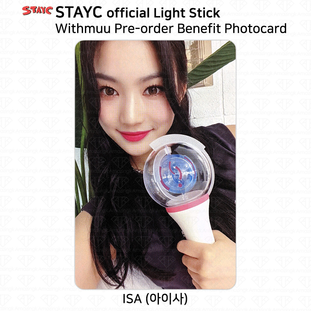 StayC Official Light Stick Benefit Photocard Sumin Yoon Isa J