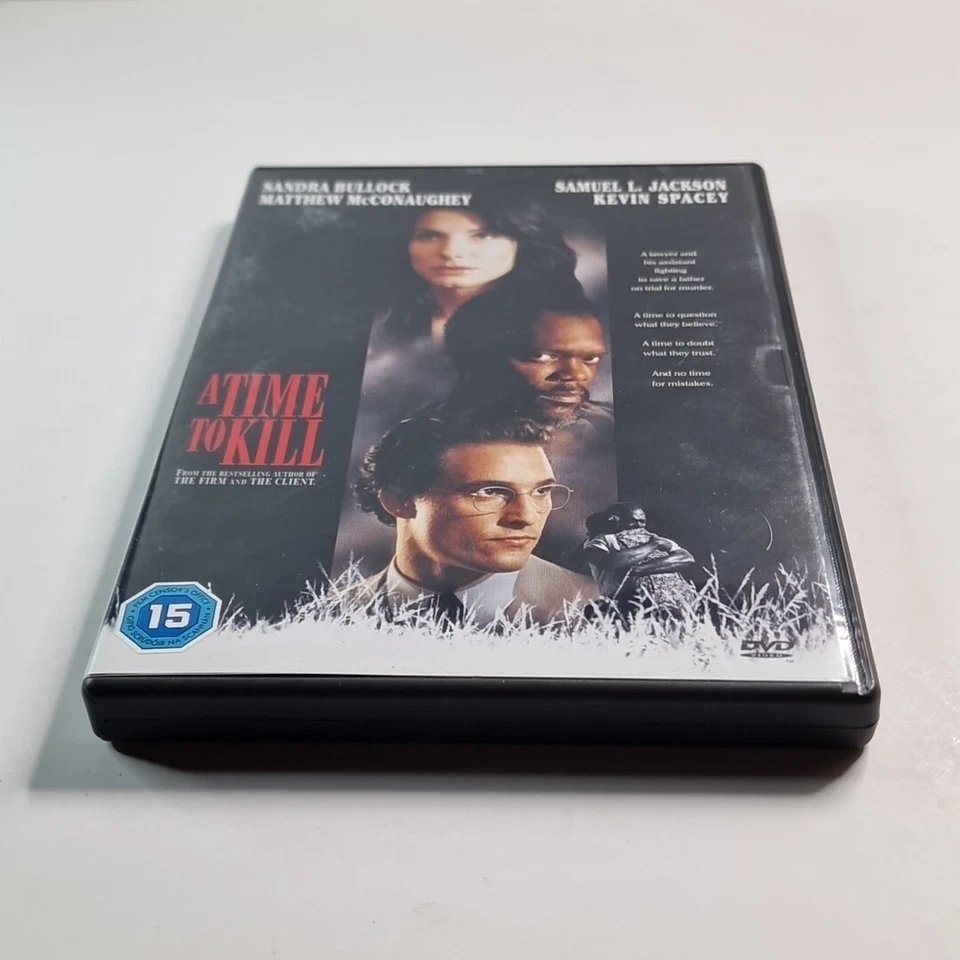 A Time To Kill (DVD, 1998) Sandra Bullock Region 2 Cert 15 Warner Bros Z1 14317 - Image 3 of 4