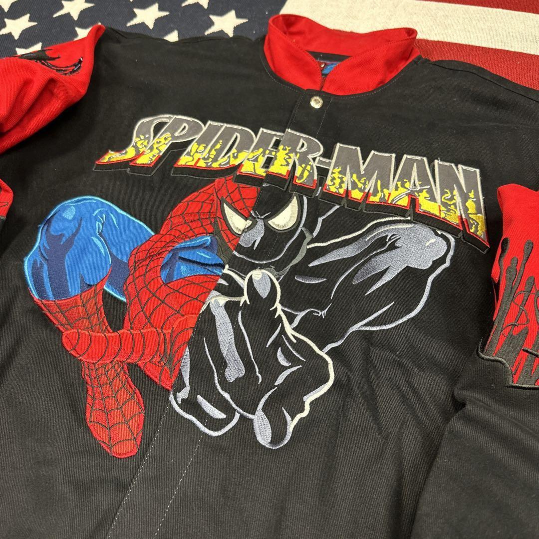 Jeff Hamilton Vintage Marvel Spiderman Racing Jacket Jeff Hamilton Vintage Marvel Spiderman Racing Jacket