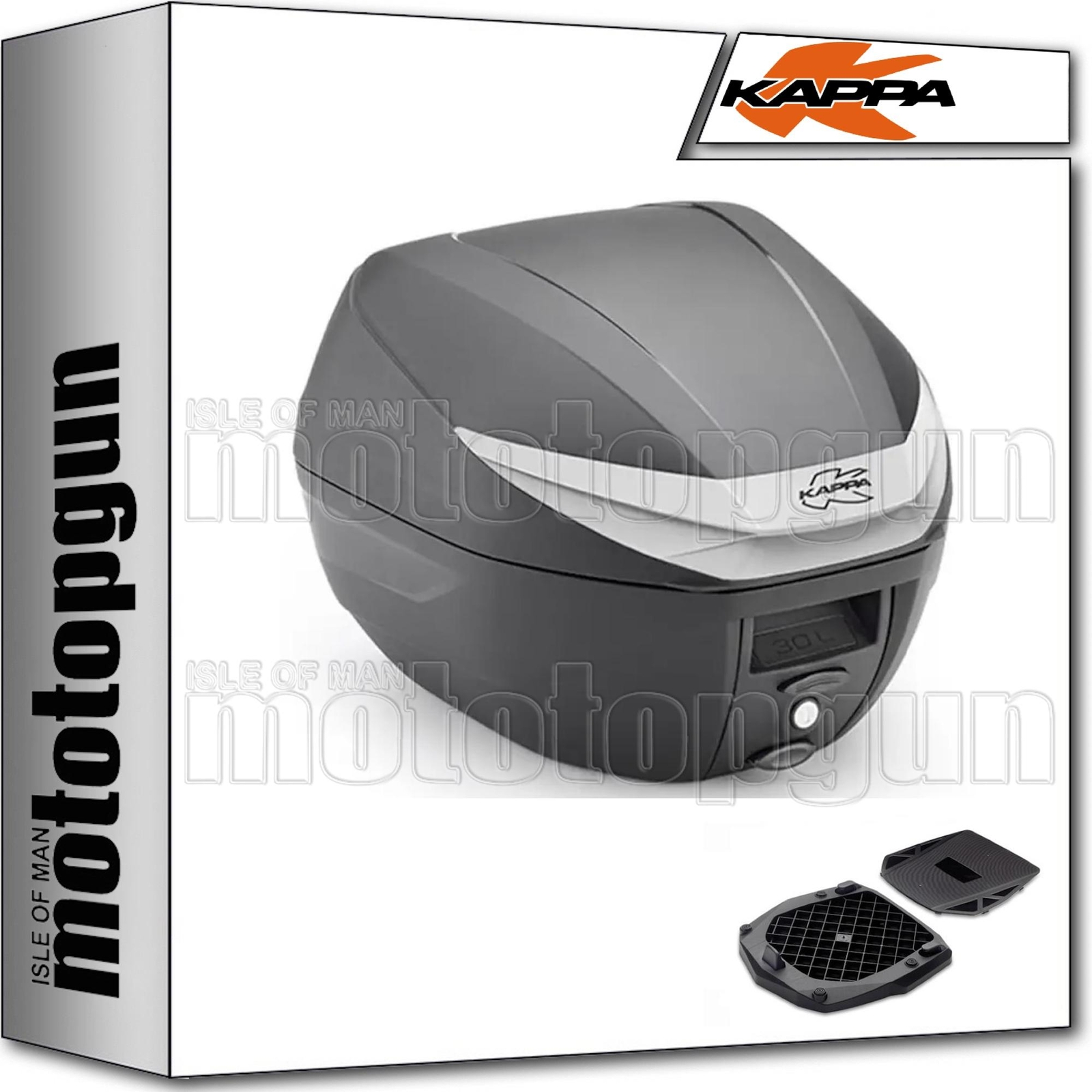 KAPPA MALETA K3000N + ADAPTADOR KYMCO AGILITY 50 125 R16 2011 11 2012 12 2013 13