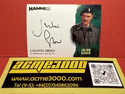 HAMMER Horror Series 2 - 70 s SHOCKERS Pt 1 JULIAN GLOVER JG1 Autograph Card