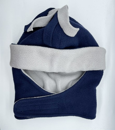 Baby Boys Fleece Pilot Cap Hat Size 12-24M Lined Warm Snug Navy Blue Winter - Picture 3 of 5