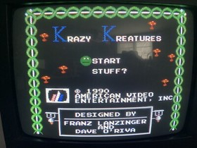 Krazy Kreatures Nintendo NES  Authentic CIB w Box  American Video Entertainment 