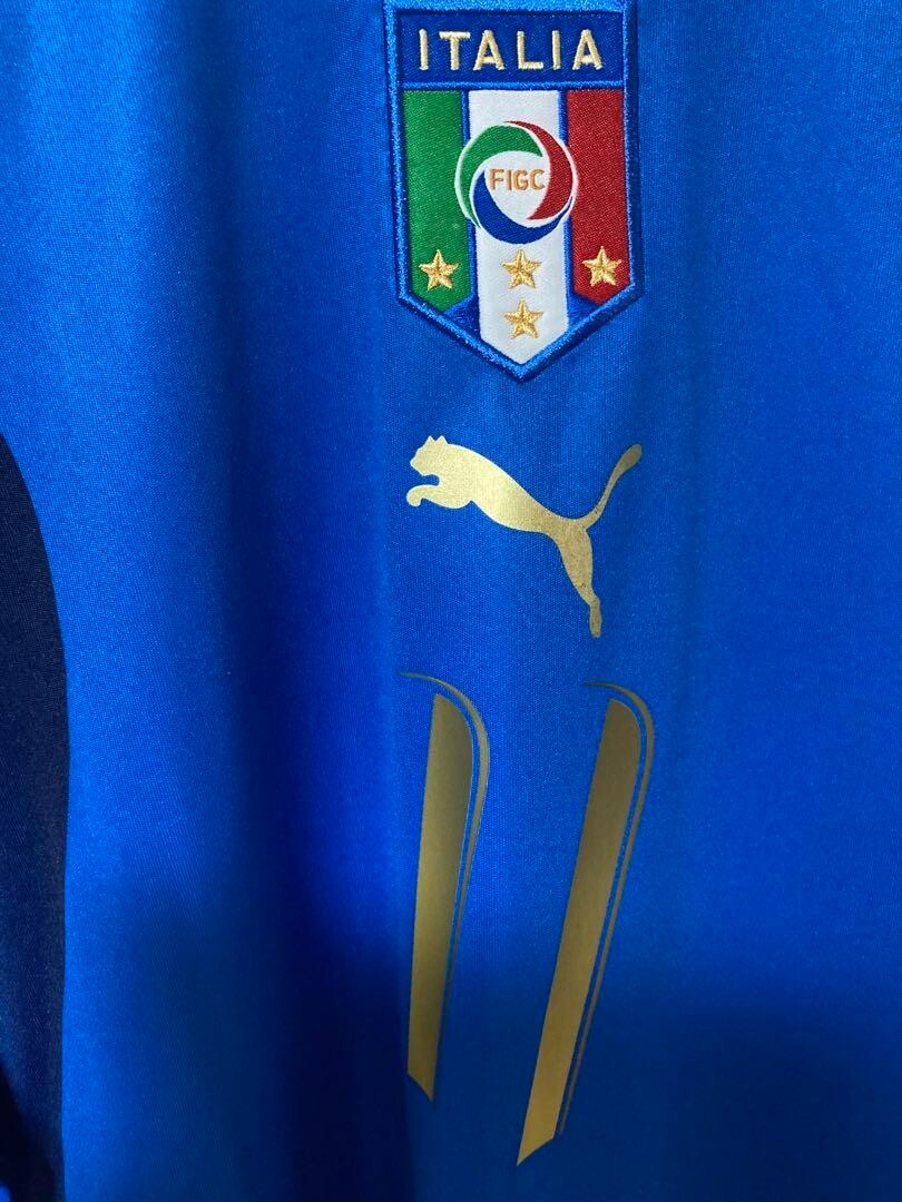 Puma イタリア代表 シャツ Lサイズ gilardino 11 Alberto Gilardino 11 ITALY 2006 HOME BLUE Maglia Shirt