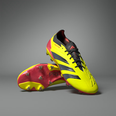 adidas Predator 24 Elite FG Solar Yellow Football Shoes Size 42 2/3 IF5441