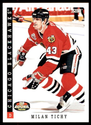 1993 Score Milan Tichy #461 Chicago Blackhawks - Top Rookie