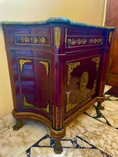 Antica servante francese in radica e bronzo fine 800