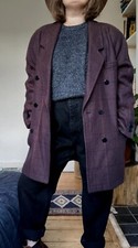 Vintage 80s Escada Margaretha Ley Wool Jacket Blazer Coat Size 38 M L
