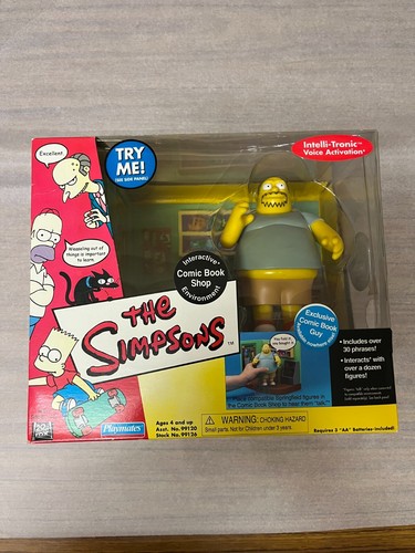 Playmates Simpsons Comic Book Guy Comic Shop Interactive playset