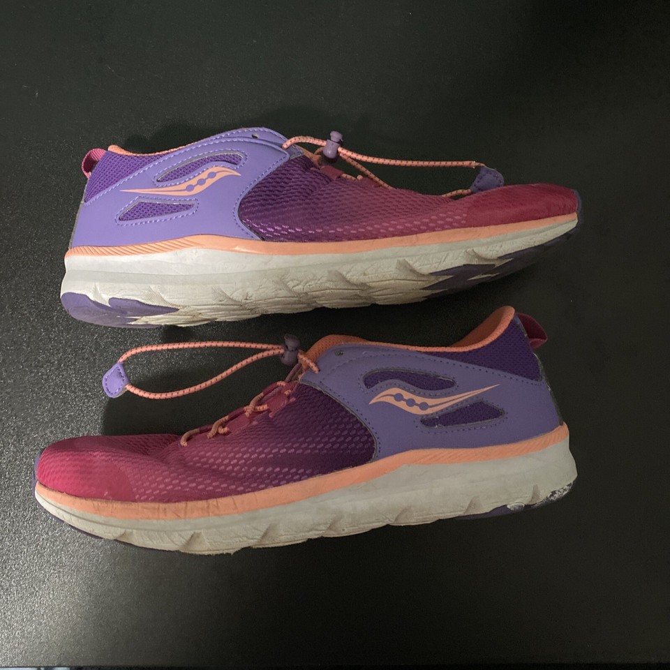 Tri Color Running Saucony Fusion Pink and Purple Tri Color Running Shoes Women's Size 7M ...