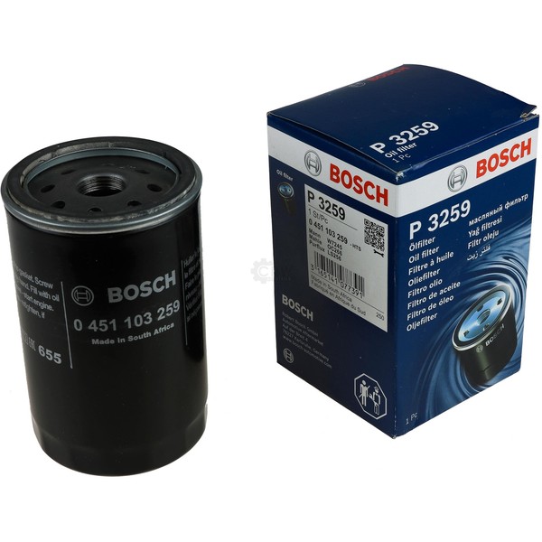 3X Bosch ÖLfilter 0 451 103 259 Oil Filter-image