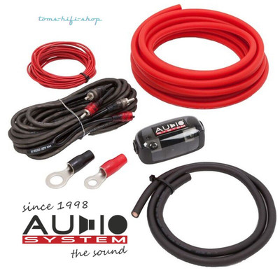 Audio System 50mm² Kupfer Kabelset Anschlusskit Auto Verstärker Stromkabel OFC