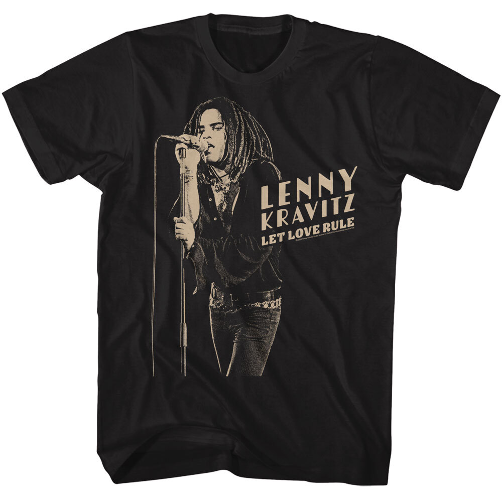 Lenny Kravitz Live On Stage Let Love Rule Men's T Shirt Funk