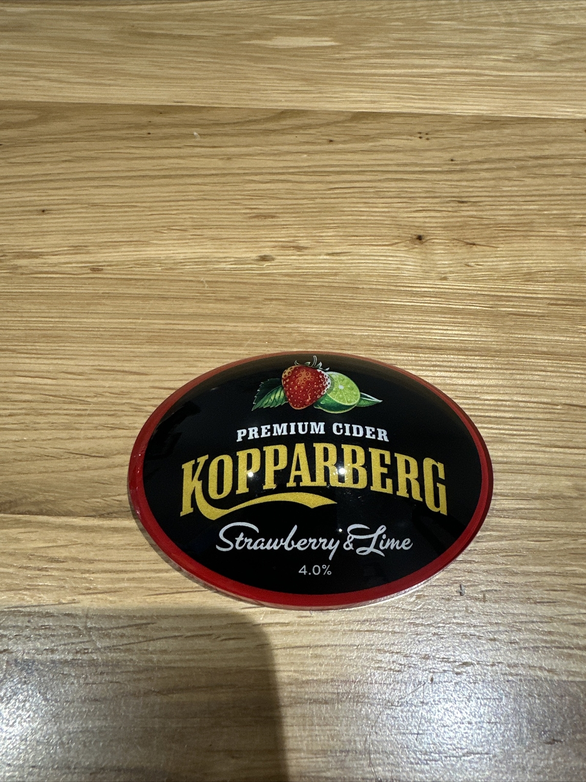 Kopparberg Strawberry & Lime Cider Oval Fisheye Badge, Beer Pump, Font, Bar, Pub eBay