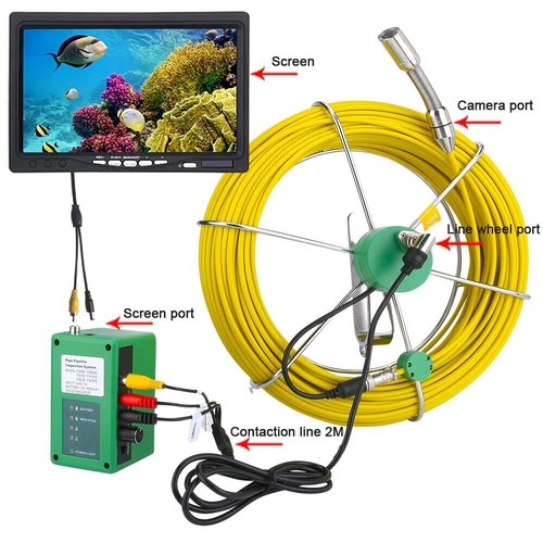 7" Kanalkamera HD Abfluss Rohr Inspektion Kamera LCD Monitor Wasserdicht 1000TVL - Bild 3 von 27