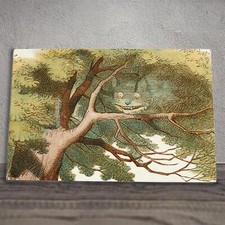 Cheshire Cat Alice In Wonderland Art Illustration On Ceramic Picture Tile