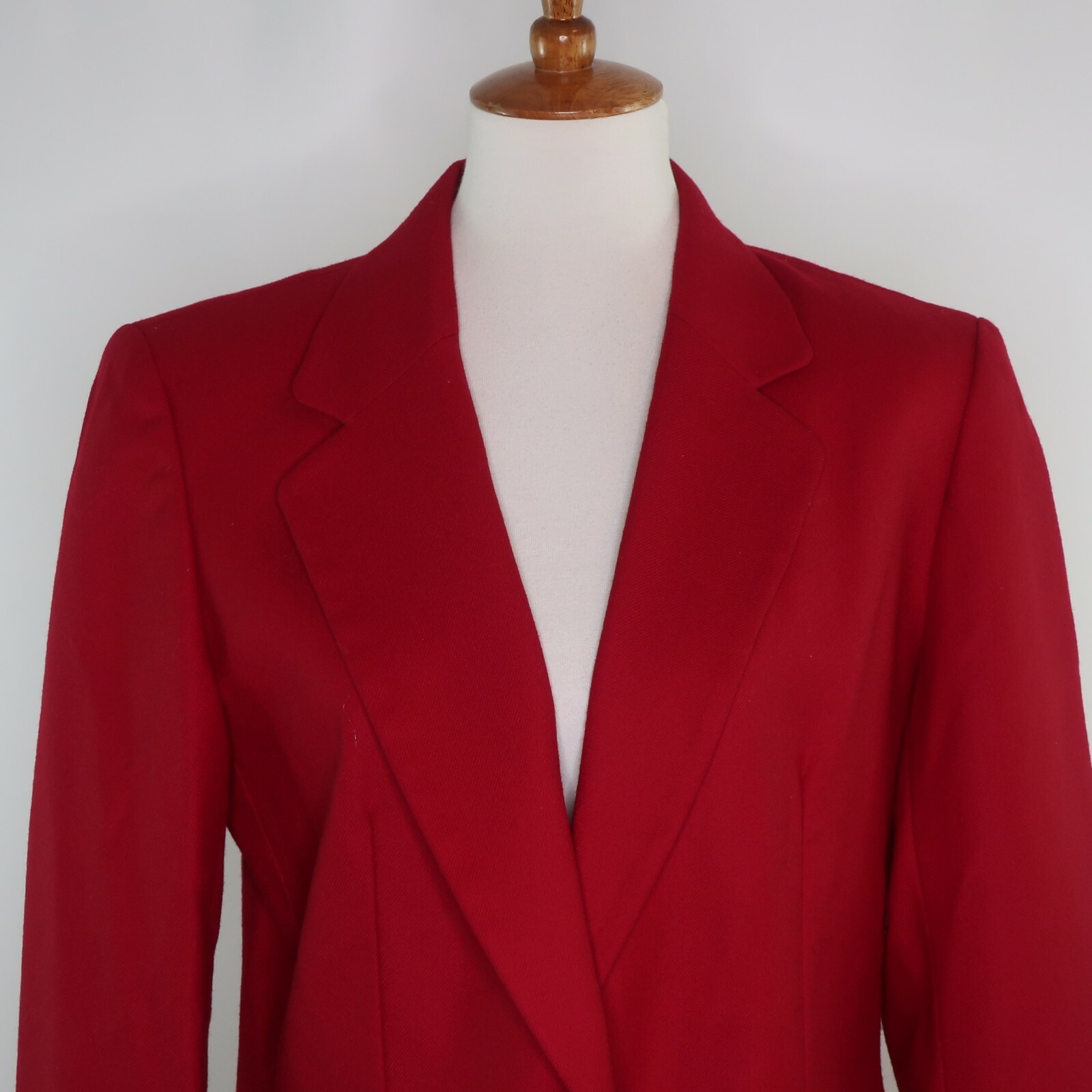 VTG Pendleton Virgin Wool Solid Red Jacket Blazer… - image 2