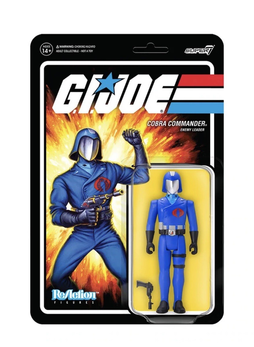 G.I. Joe ReAction Figures Wave 3 Cobra Commander (Toy Colors