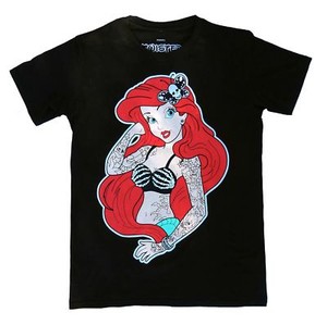 Twisted Punk Disney Ariel Little Mermaid Tattoo T Shirt Top Gothic Alternative Ebay