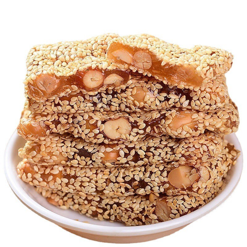 専用　sesamebean&lycheeberry 500g Sesame peanut Soft Candy Pure Handmade Sesame Candy