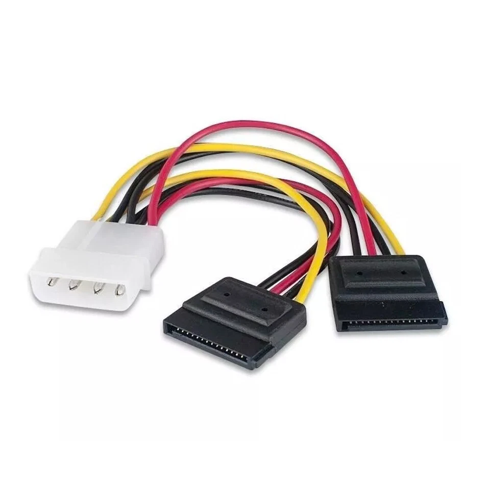 SATA Power 15-pin Y-Splitter Cable Adapter Male to Female for SSD HDD Hard Driv↔ - Image 2 of 4