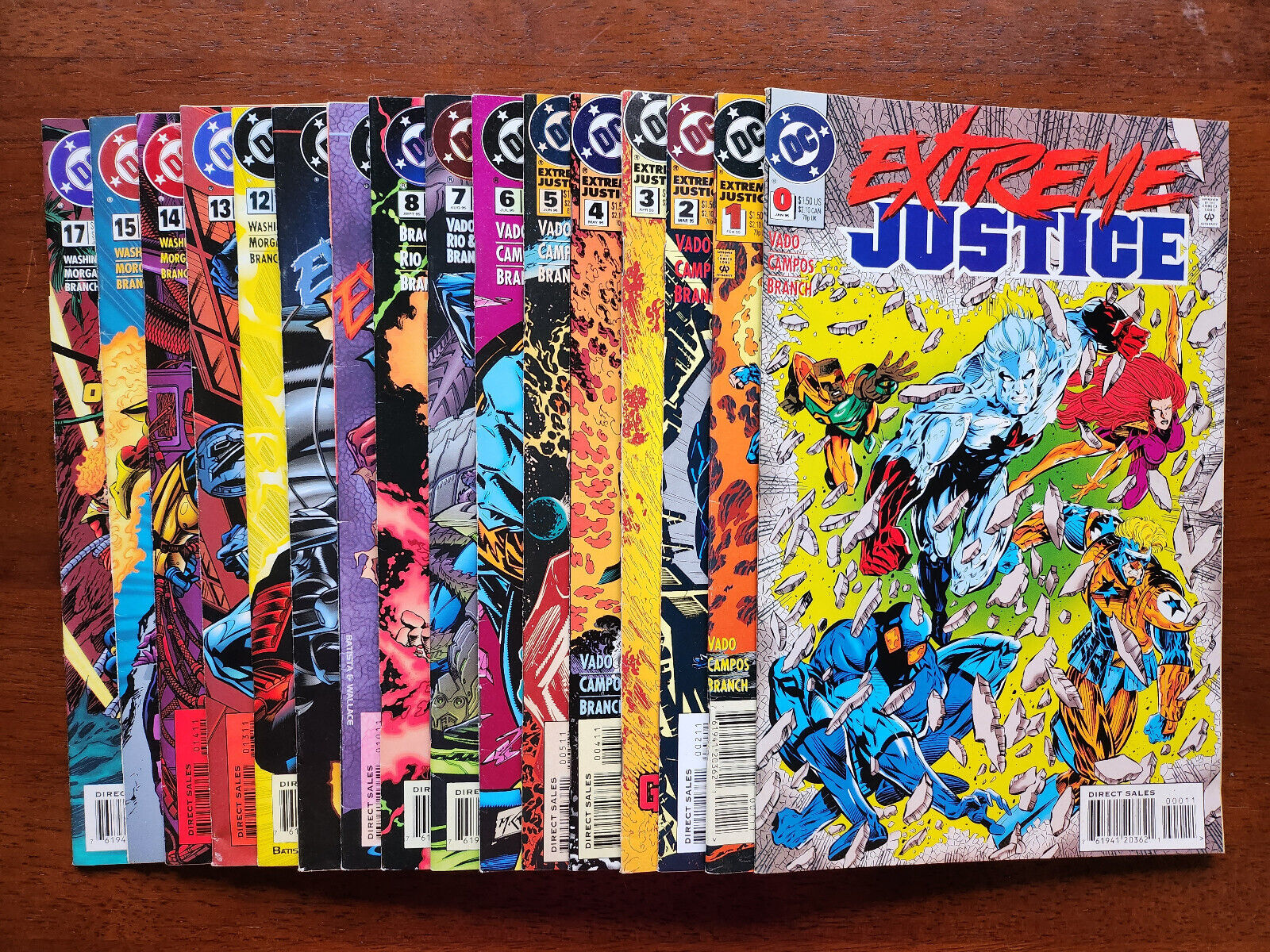 Extreme Justice #0-8, 10-15, 17 (1995 DC) Lot of 16 issues