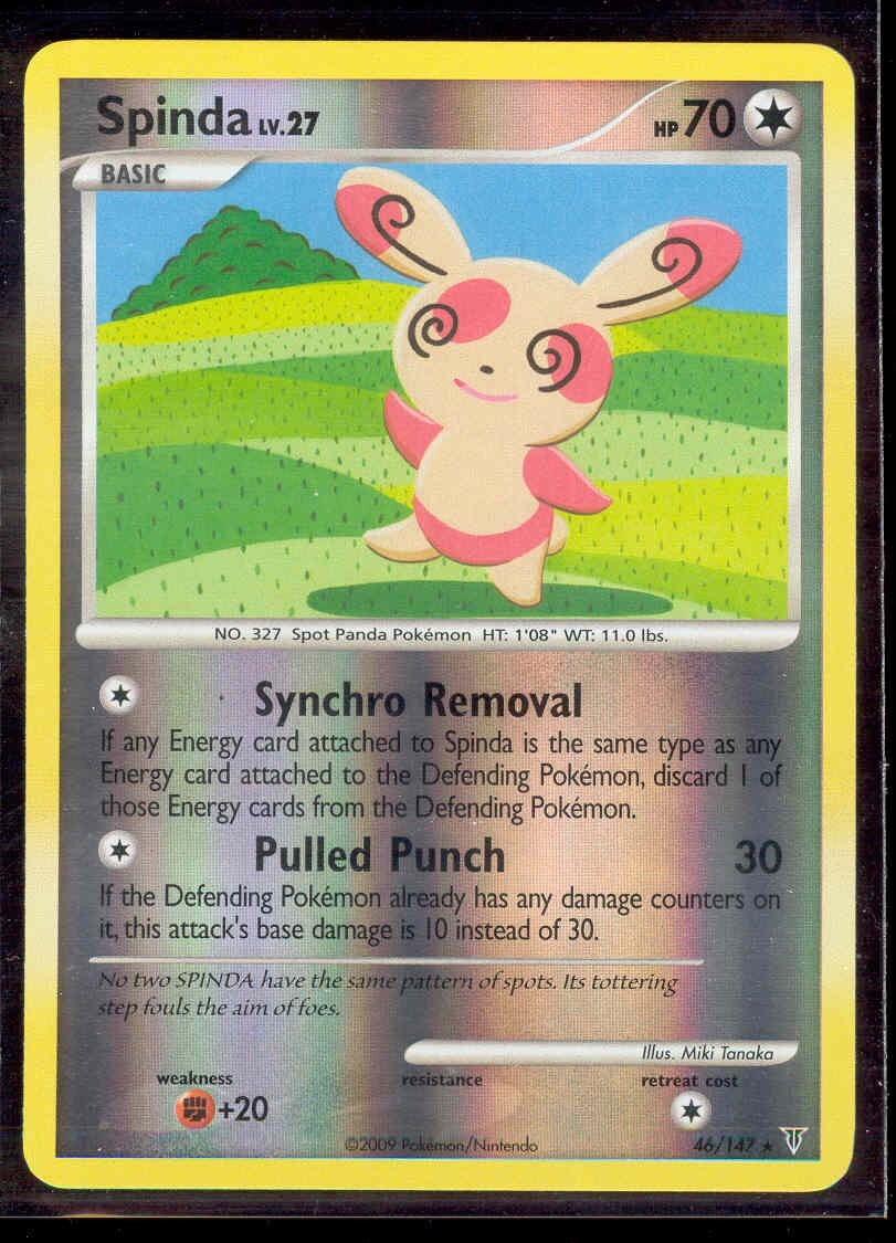Pokemon SPINDA 46/147 Supreme Victors RARE Rev Holo - NEAR MINT/MINT
