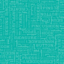 Riley Blake Stitch by Lori Holt C10921 Vivid Text Cotton