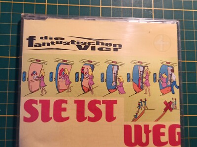 Maxi CD Die fantastischen Vier Sie ist weg Hülle hat Gebrauchsspuren