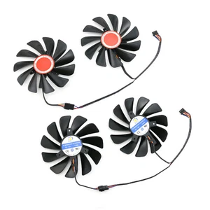 Carte graphique 85MM/95MM Ventilateur de refroidissement pour XFX RX580 590 8G Loup noir Edition Partie
