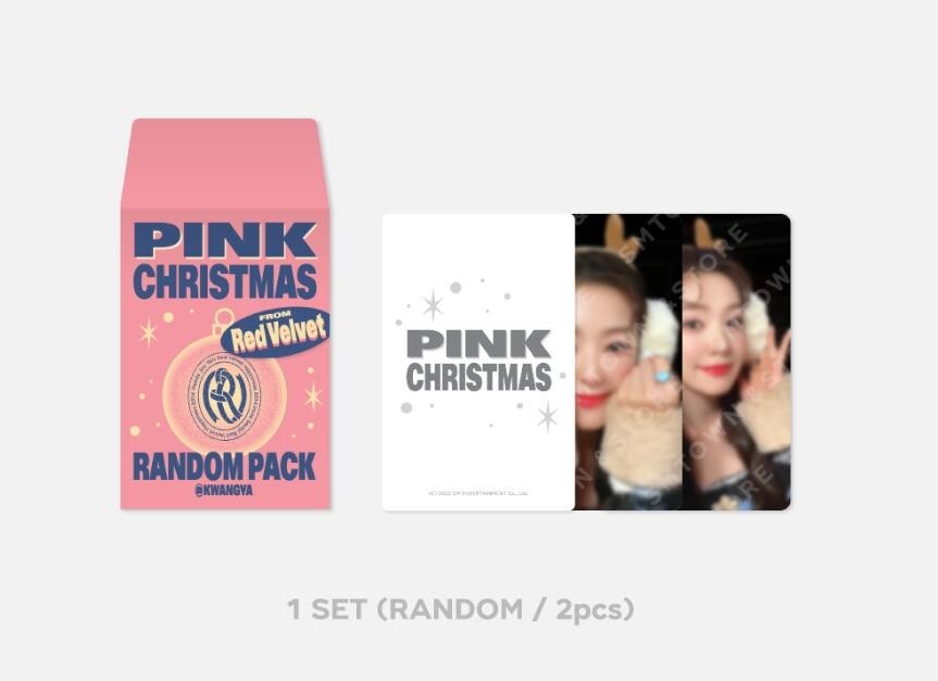 RED VELVET 2022 PINK CHRISTMAS SMTOWN OFFICIAL MD PHOTO CARD