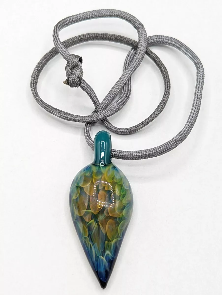 Trippy glass hotsell pendant necklace
