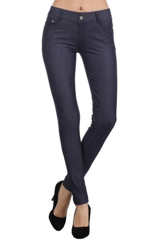 5 Pocket Jeggings Navy | eBay