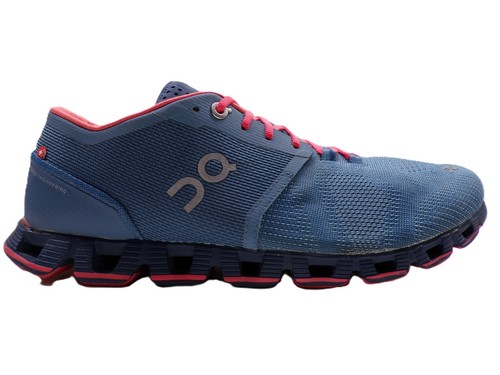 On Cloud X Running Shoes Blue Lake Coral Women's Size 11