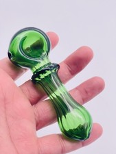 4.5" Bauble Spoon Pipe Smoking Tobacco in Smell Proof Box Heat Resistant