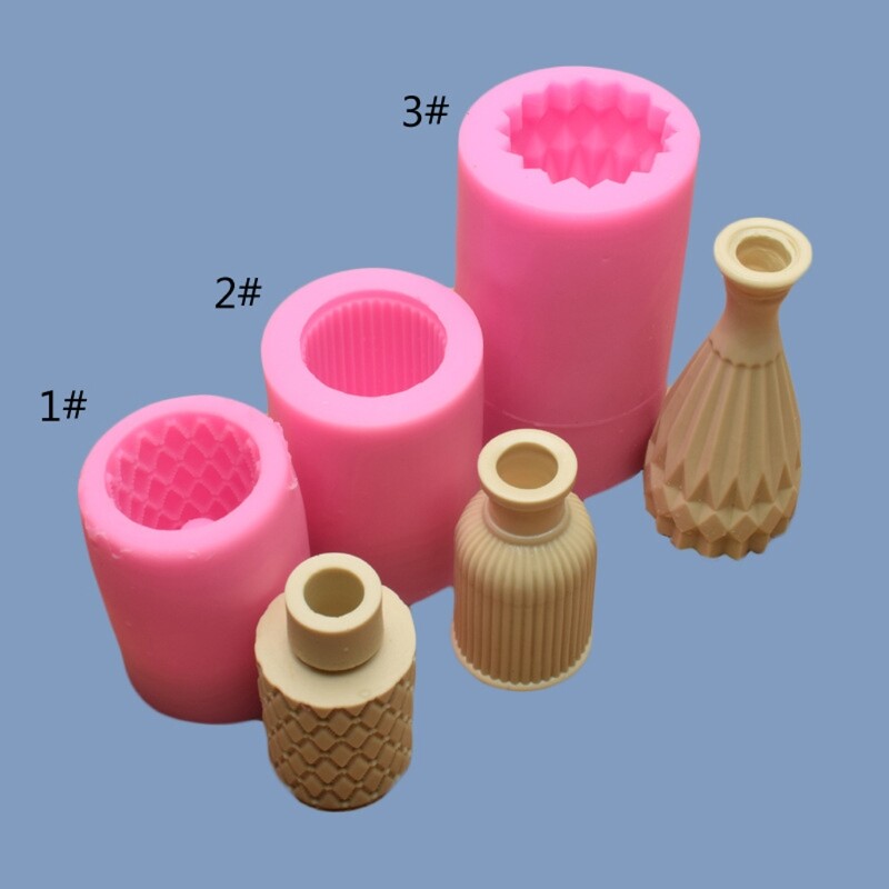Stereo Flower Vase Silicone Mold Flower Vase Shaped Molds DIY Casting